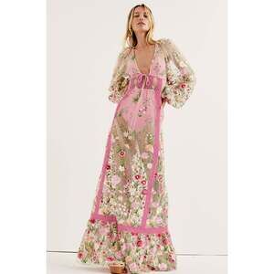 For Love & Lemons Luna Maxi Dress XXS / Pink